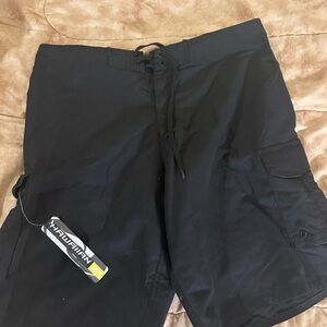 Hawaiian Performance Surfwear Shorts Black 36 NWT